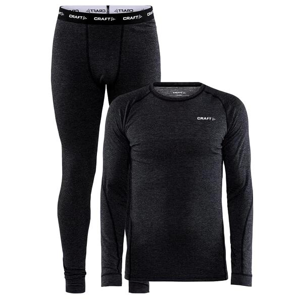Thermische herenset Craft  Core Wool Merino black
