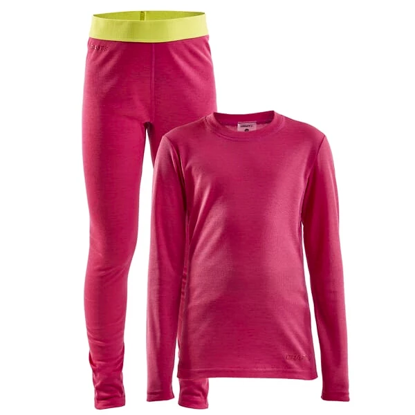 Thermoset voor kinderen Craft  Core Warm Baselayer Junior pink  110 cm