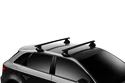 Thule dakdrager met aluminium EVO-stang zwart Skoda Fabia (Mk II) 5-dr hatchback met kaal dak 07-14