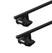 Thule EVO Dakdrager Toyota Tacoma 4-dr Double-cab Bare Top 2005-2015, 2016+ met Steel Bar