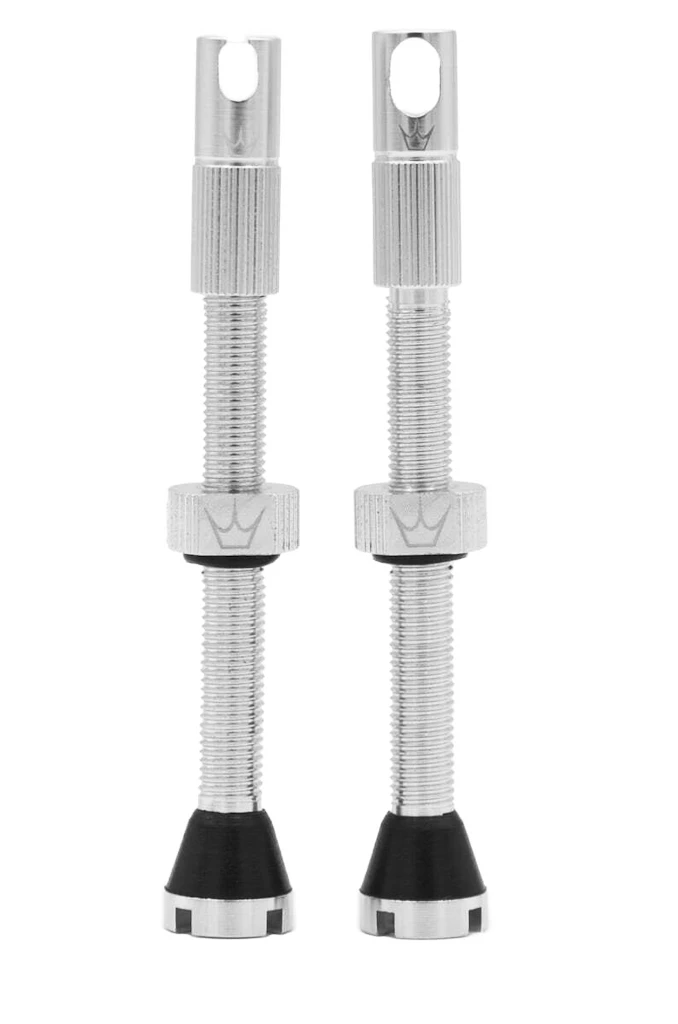 Tubeless ventiel PEATY'S  X chris king (mk2) silver tubeless valves 60mm (ptv2-60-sil-12)