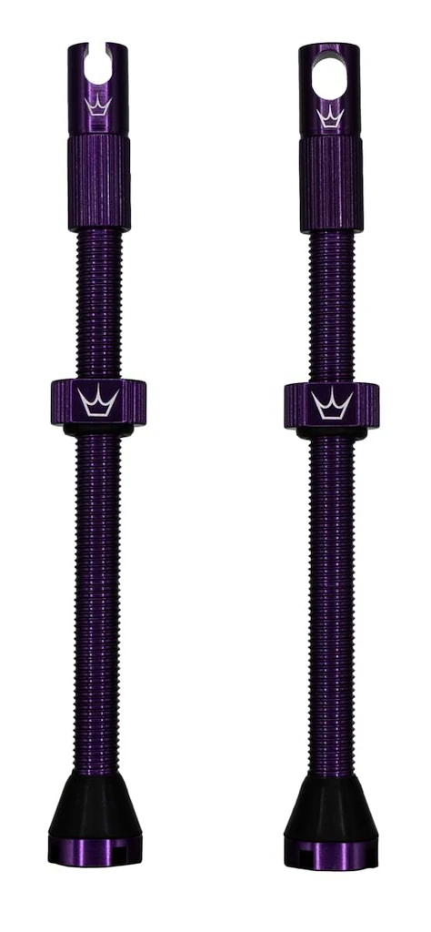 Tubeless ventiel PEATY'S  X chris king (mk2) violet tubeless valves - 80mm (ptv2-80-vlt-12)