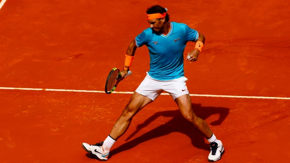 Rafael Nadal en zijn Babolat Pure Aero tennisracket