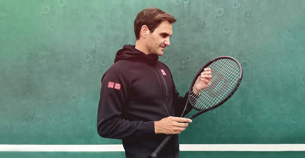 Roger Federer met het Wilson Pro Staff RF 97 v13.0-racket