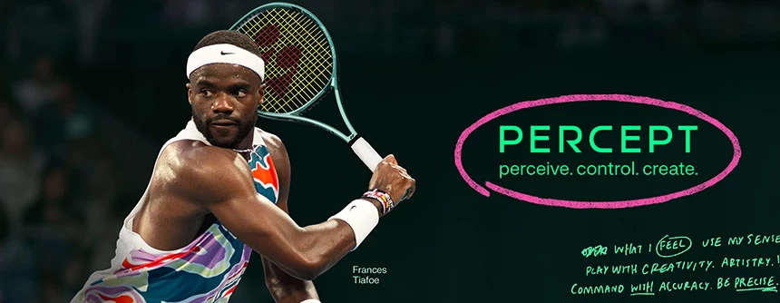 Frances Tiafoe met de Yonex Percept