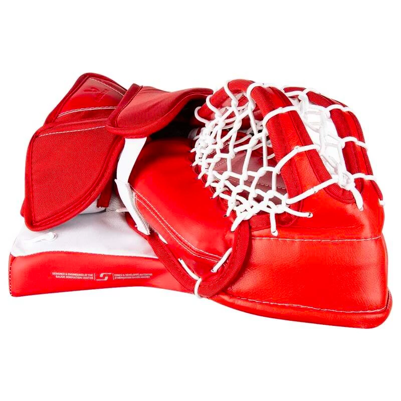 Vanghandschoen Bauer Supreme MVPRO White/Red Senior linkerhand (regular)