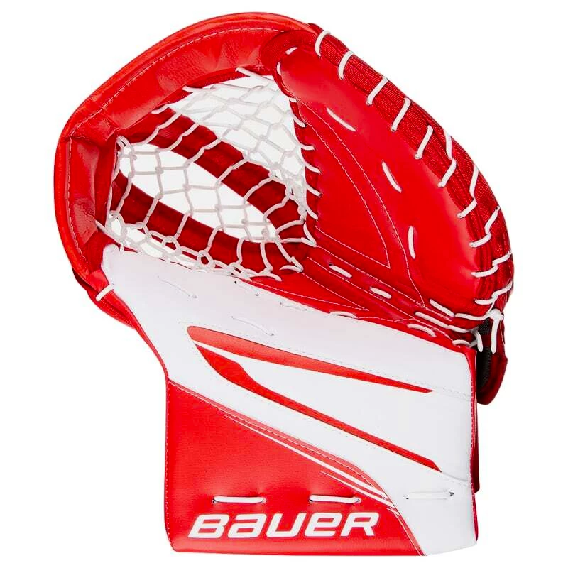 Vanghandschoen Bauer Supreme MVPRO White/Red Senior linkerhand (regular)