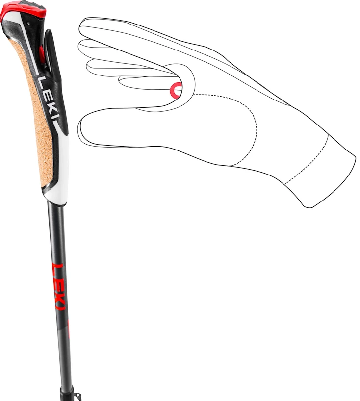 Wandelstokken Leki  Instructor Lite, 100-125 cm