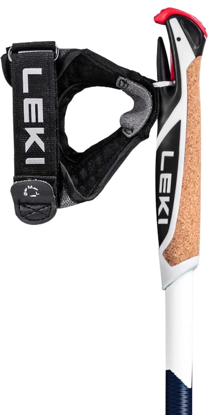Wandelstokken Leki  Smart Supreme, midnightblue dark metallic-darkblue-white, 100 - 130 cm