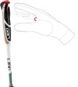 Wandelstokken Leki  Spin Shark SL, white-smokegreen-dark anthracite, 100 - 130 cm