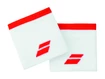 Zweetbandjes Babolat  Logo Wristband White/Fiesta Red (2 ks)
