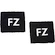 Zweetbandjes FZ Forza  Logo Wristband (2Pcs) Zwart