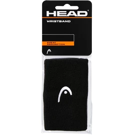 Zweetbandjes Head Wristband 5" Black (2 Pack)