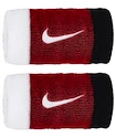 Zweetbandjes Nike  Swoosh Doublewide Wristbands White/University Red